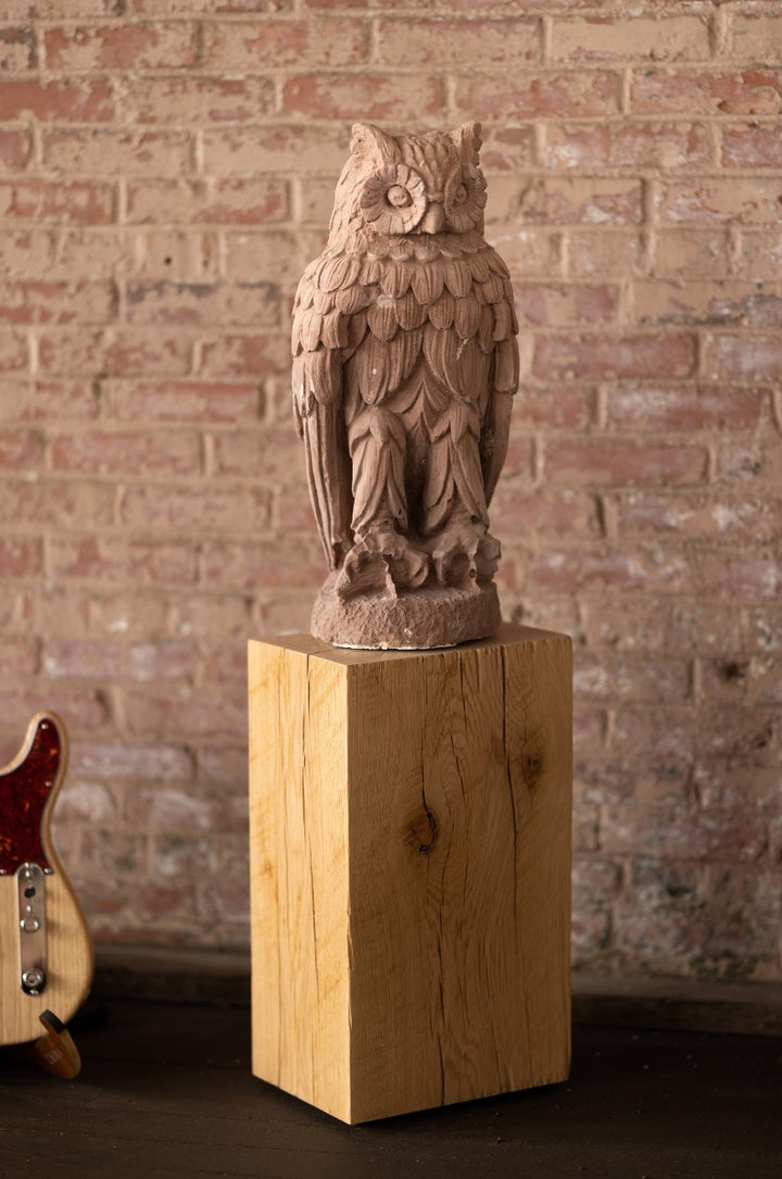 Solid Wood Cube Side Table or Pedestal Oak