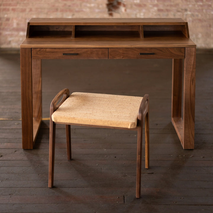 Wood and Cork Stool or Ottoman | Suber Stool