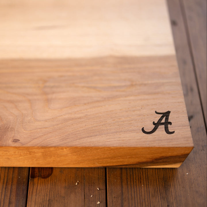 University of Alabama Live Edge Wood Charcuterie Board | Tailgate Board