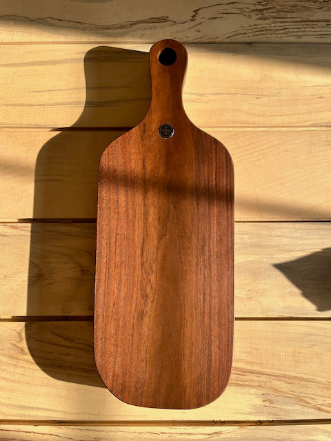 Thick Charcuterie Board Bottle Shape Walnut