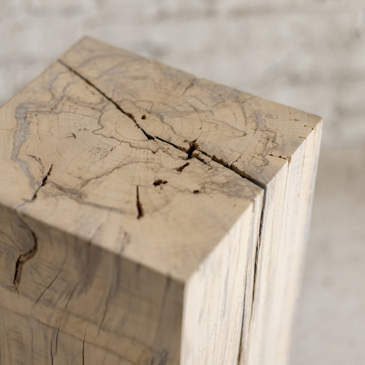 Le Boit | Solid Wood Cube Pedestal, Art Display, Side Table, Plinths