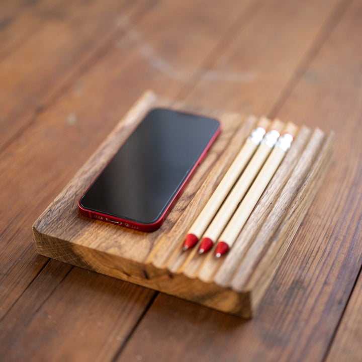 University of Alabama Phone and Pen Tray Red Oak