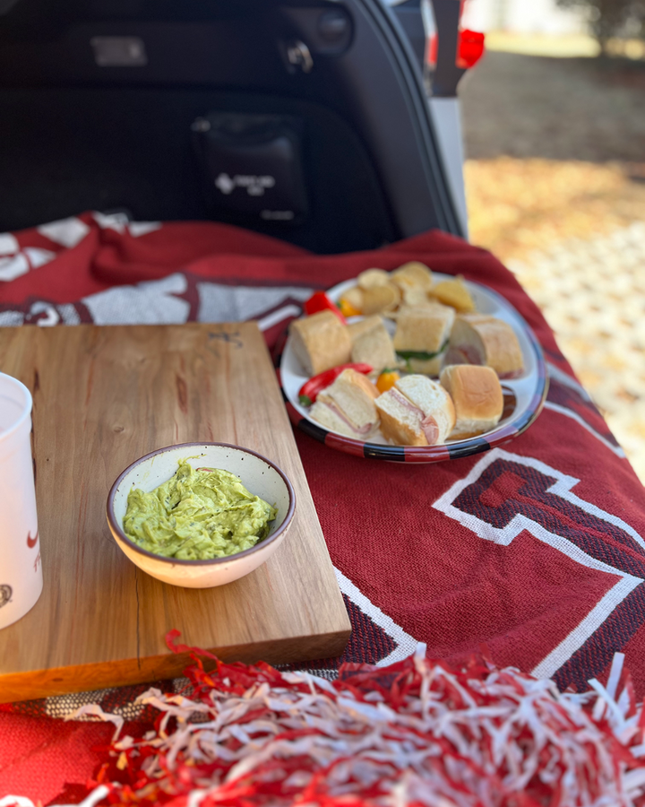 Live Edge Wood Charcuterie Board | University of Alabama Tailgate Board Sweet Gum Bask