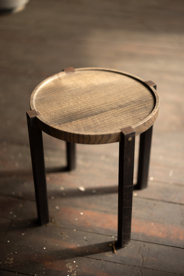 Round Modern Side Table | Waverly Limited Edition and One of a Kind Epic Steel