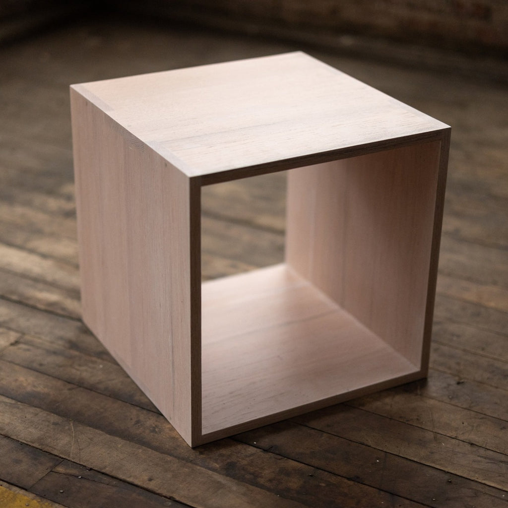 Rainbow City Cubes | Modular Modern Wood Cubes with Brass | Storage or Cocktail Table