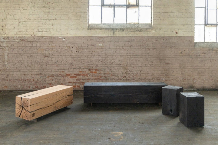 Beam Bench | Large Reclaimed Wood Bench - Alabama Sawyer
