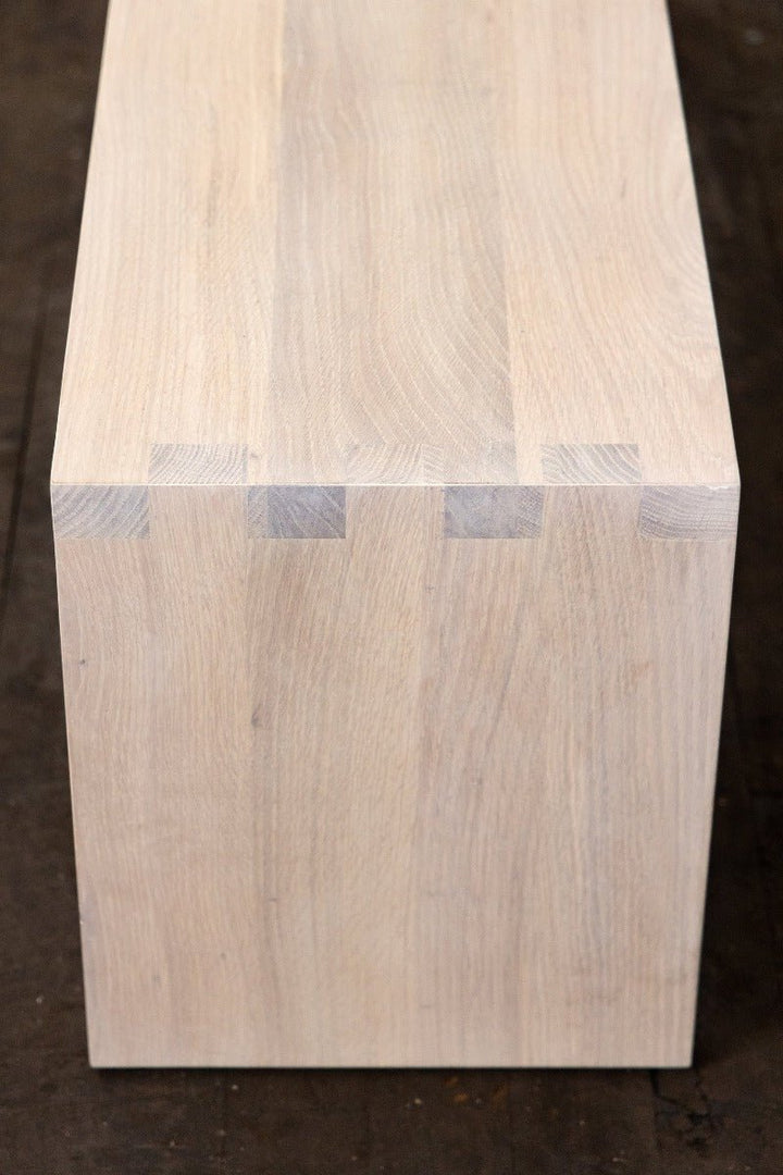 evolve reclaimed wood bench