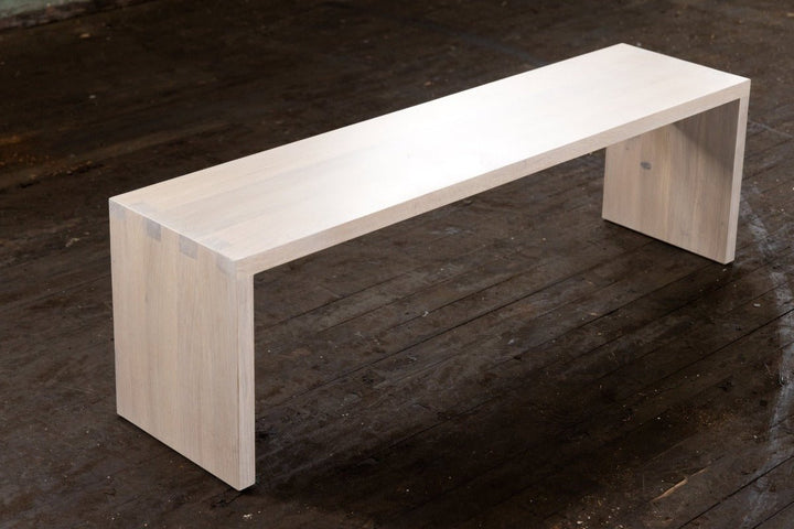 reclaimed wood bench