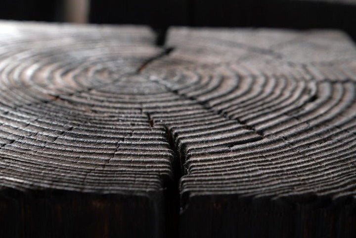 Hyo Table | Wood Cube Side Table - Alabama Sawyer