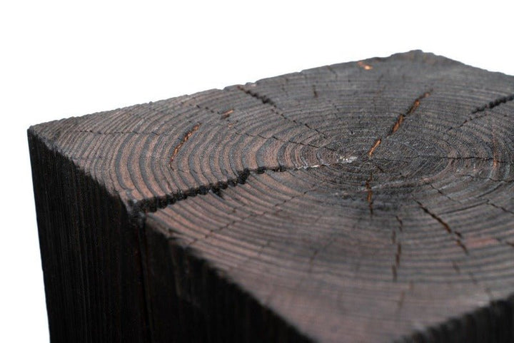 Hyo Table | Wood Cube Side Table - Alabama Sawyer