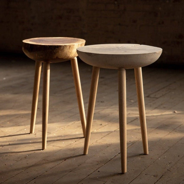 Waverly Side Table  Modern Round Wood Side Table – Alabama Sawyer