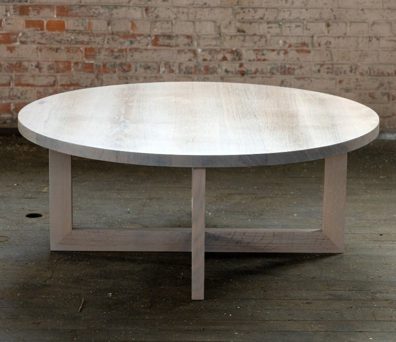 Orchard Table | Round Wood Coffee Table - Alabama Sawyer