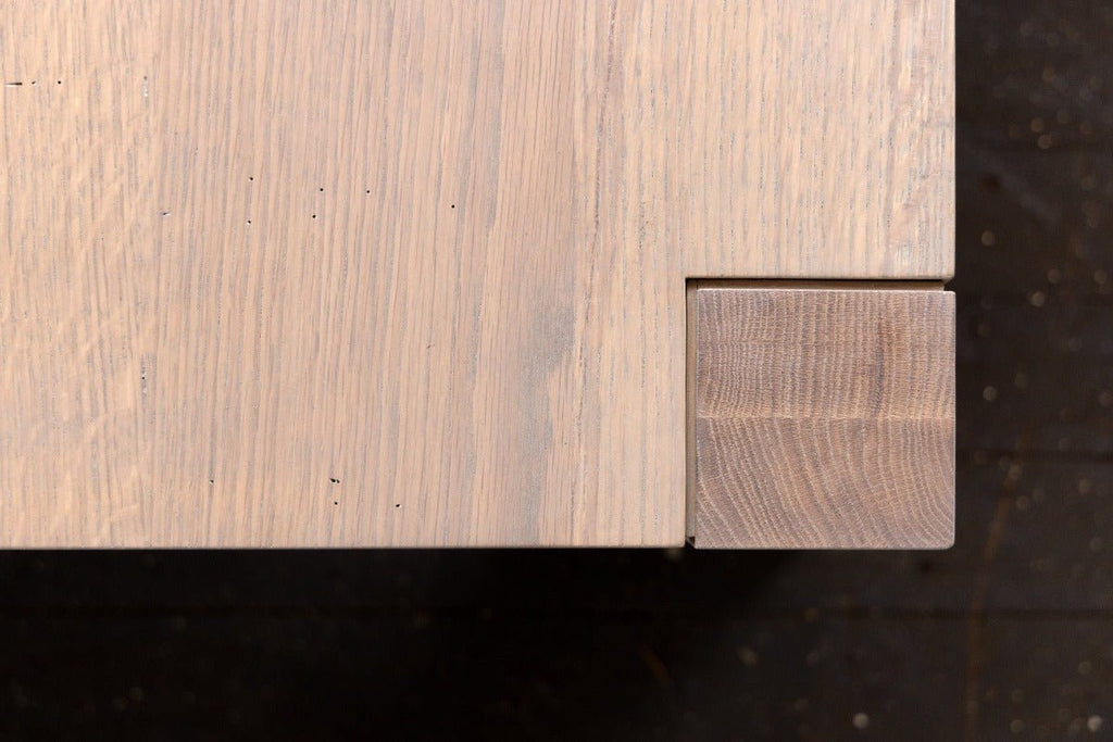 mid century wood coffee table