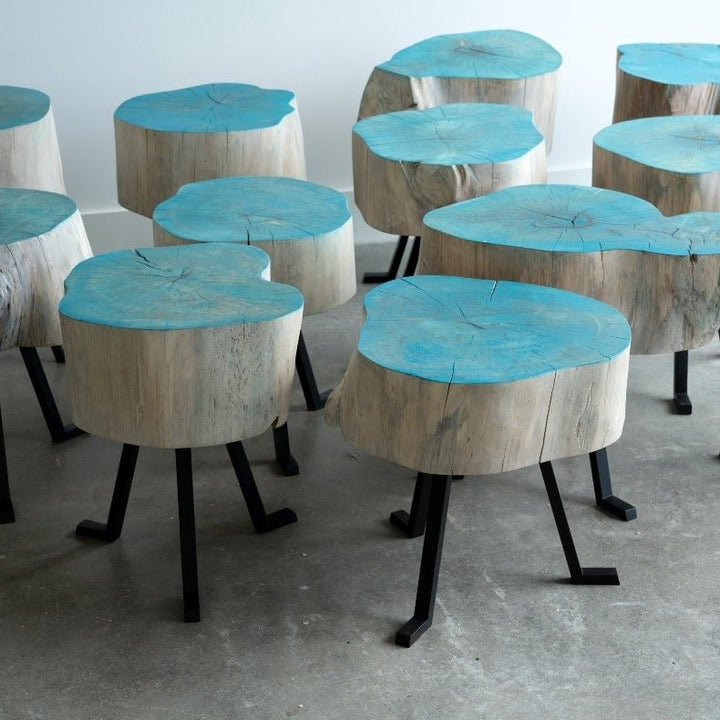 SputnikTable | Live Edge Round Side Table - Alabama Sawyer