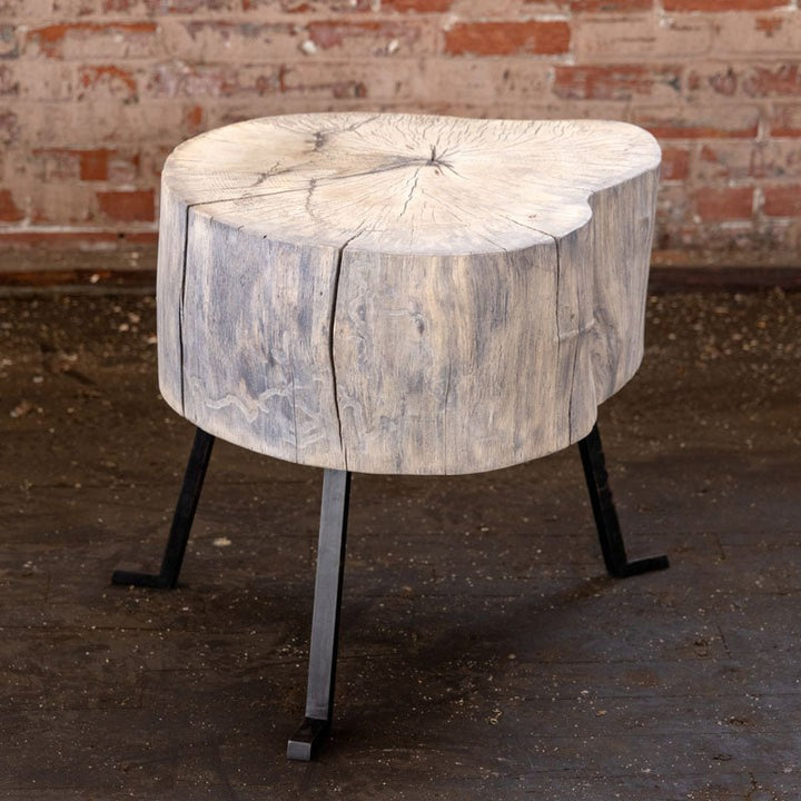 SputnikTable | Live Edge Round Side Table - Alabama Sawyer