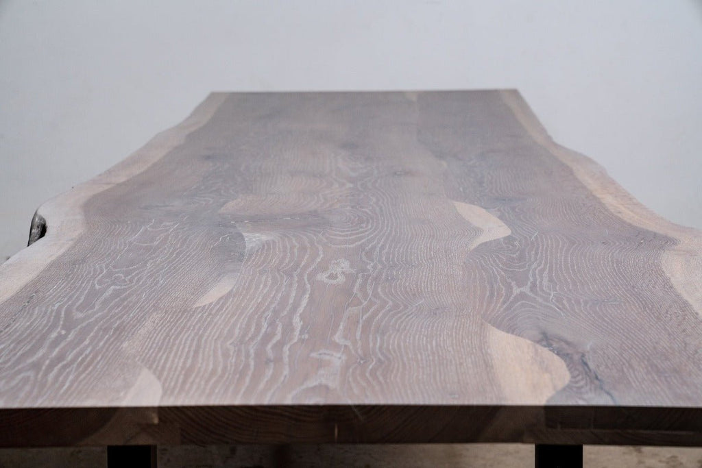 Sunrise Dining Table | Modern Wood and Steel Table - Alabama Sawyer