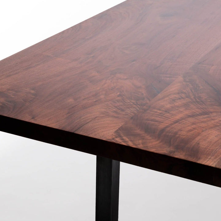 Sunrise Dining Table | Modern Wood and Steel Table - Alabama Sawyer