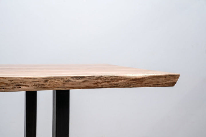 steel and wood furniture