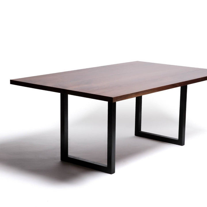 Sunrise Dining Table | Modern Wood and Steel Table - Alabama Sawyer