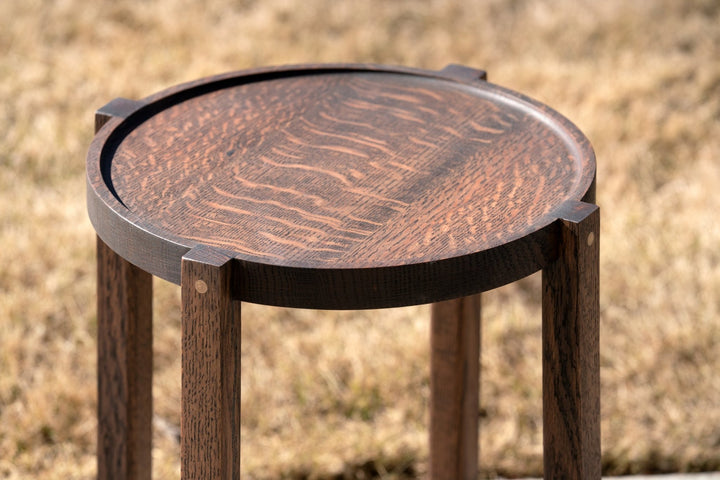 Waverly Side Table | Modern Round Wood Side Table - Alabama Sawyer