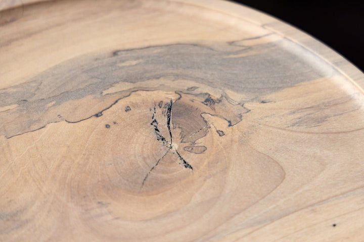 Waverly Side Table | Modern Round Wood Side Table - Alabama Sawyer
