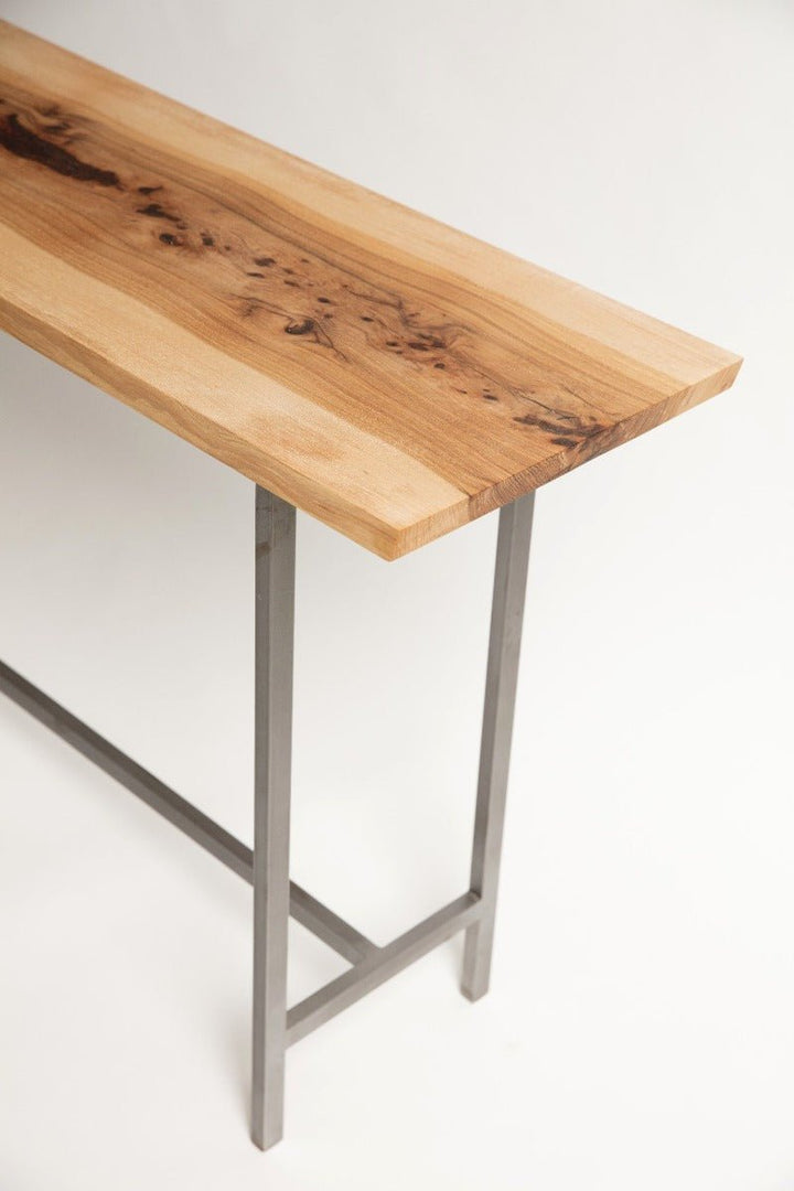 Wood and Metal Console Table | Studio Table - Alabama Sawyer