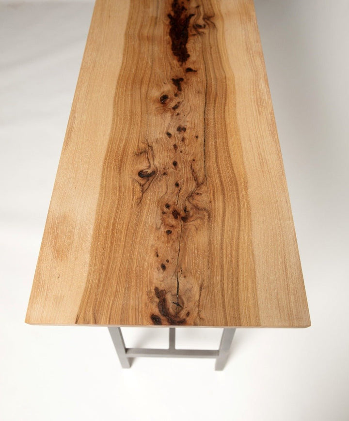Wood and Metal Console Table | Studio Table - Alabama Sawyer