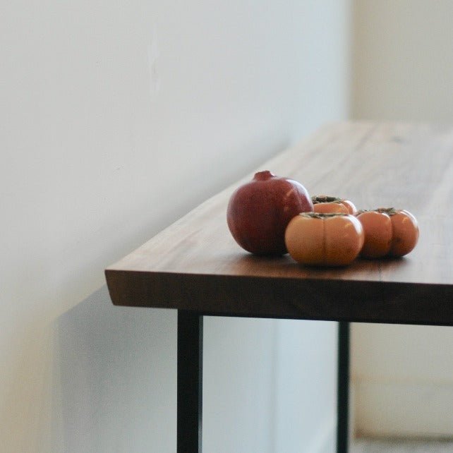 Wood and Metal Console Table | Studio Table - Alabama Sawyer