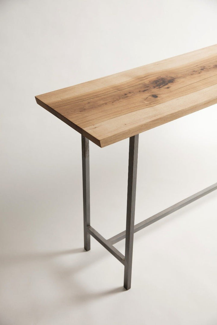 Wood and Metal Console Table | Studio Table - Alabama Sawyer