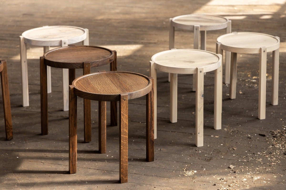 Round Tables in Solid Urban Wood