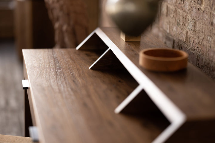 Flagg Desk | Classic Writing Desk or Home Office Computer Desk in Walnut