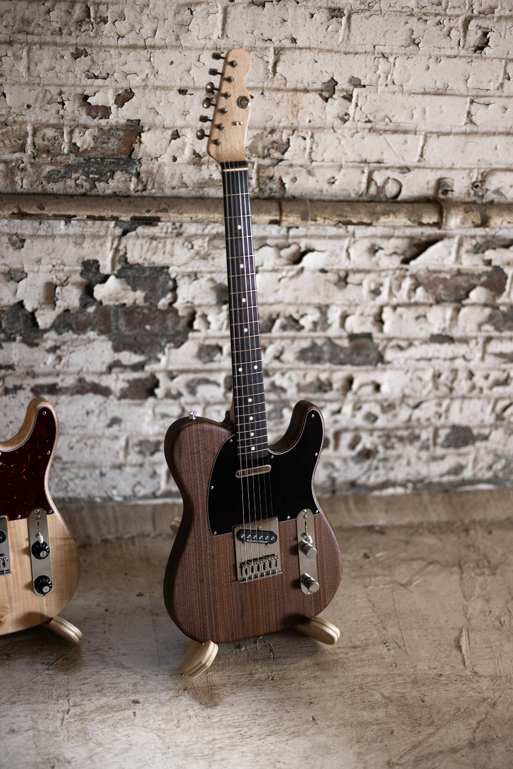 Sawyer Model A No: 3 | Sawyer Guitars | Walnut Fender Telecaster Replica BrickWall Background