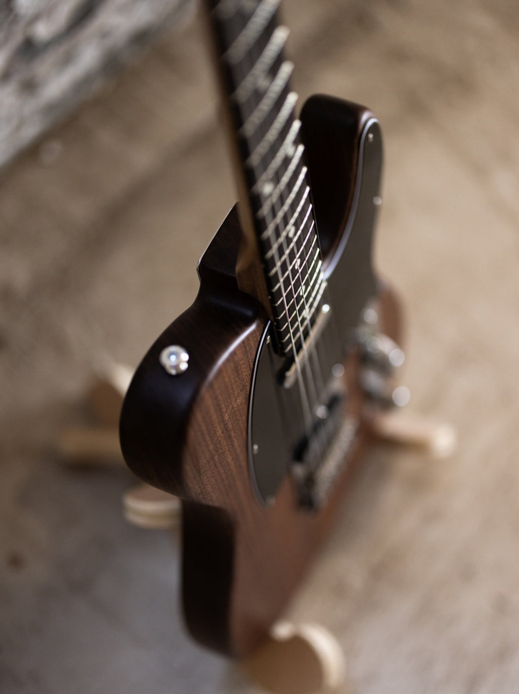 Sawyer Model A No: 3 | Sawyer Guitars | Walnut Fender Telecaster Replica Top View