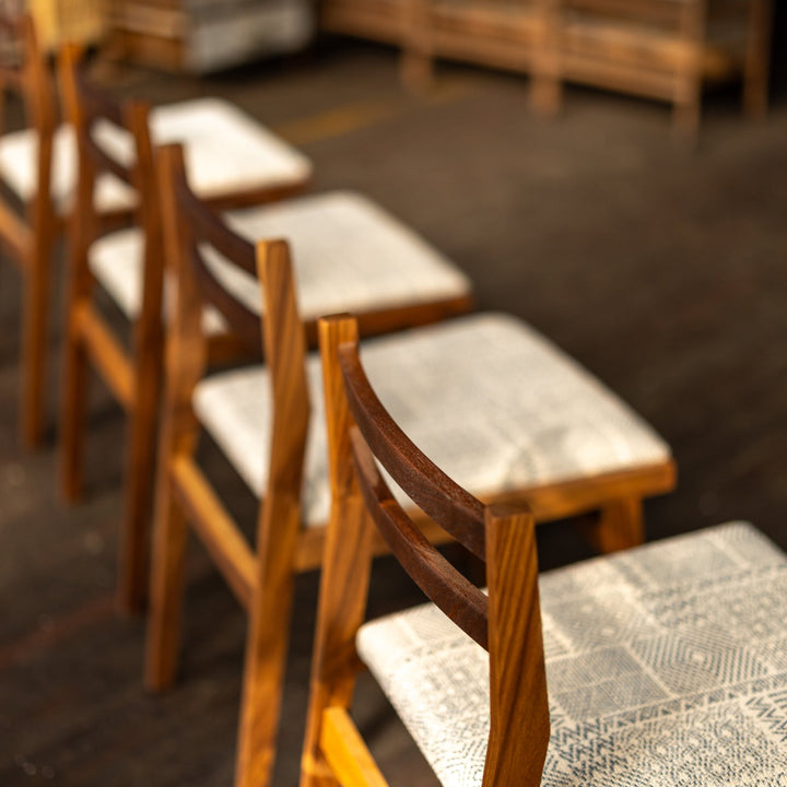 Modern Walnut Dining Chair Made to Order COM Detail