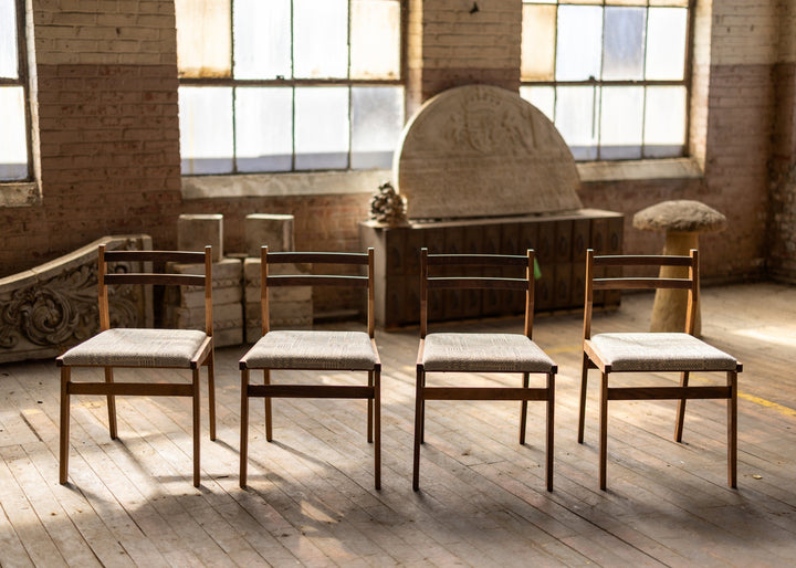 Modern Walnut Dining Chair Made to Order COM Double Back