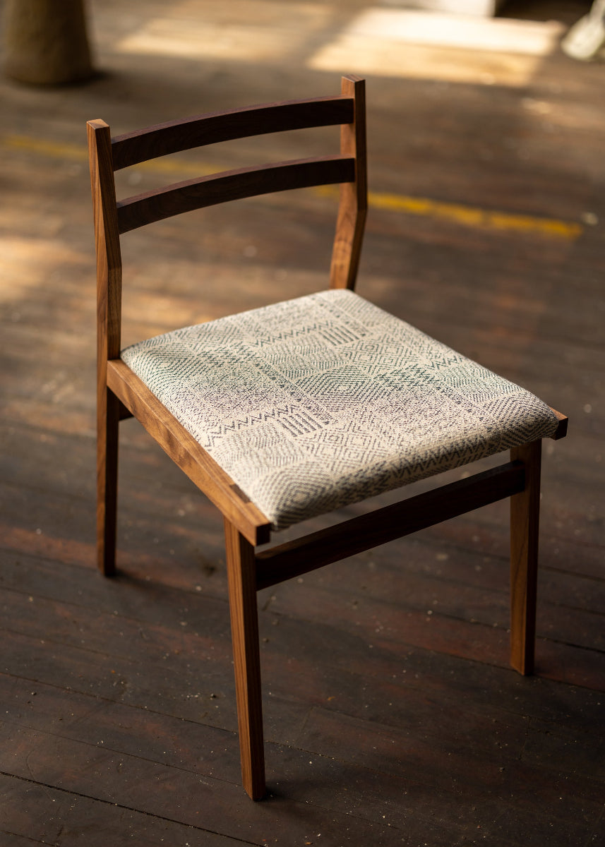 Barcelona Chair | Wood Dining Chair with Upholstered Seating