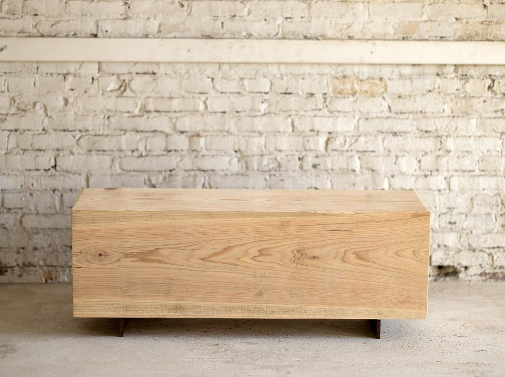 Cypress Wood Beam Bench | Large Reclaimed Wood Bench 8