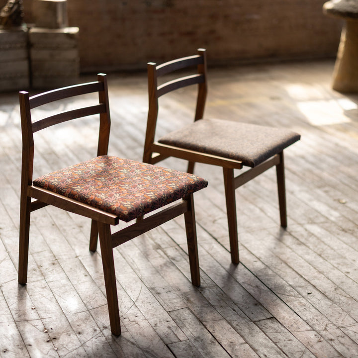 Modern Walnut Dining Chair Made to Order COM Duo