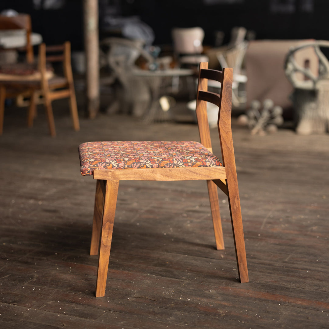 Modern Walnut Dining Chair Made to Order COM Jungle Cork Profile