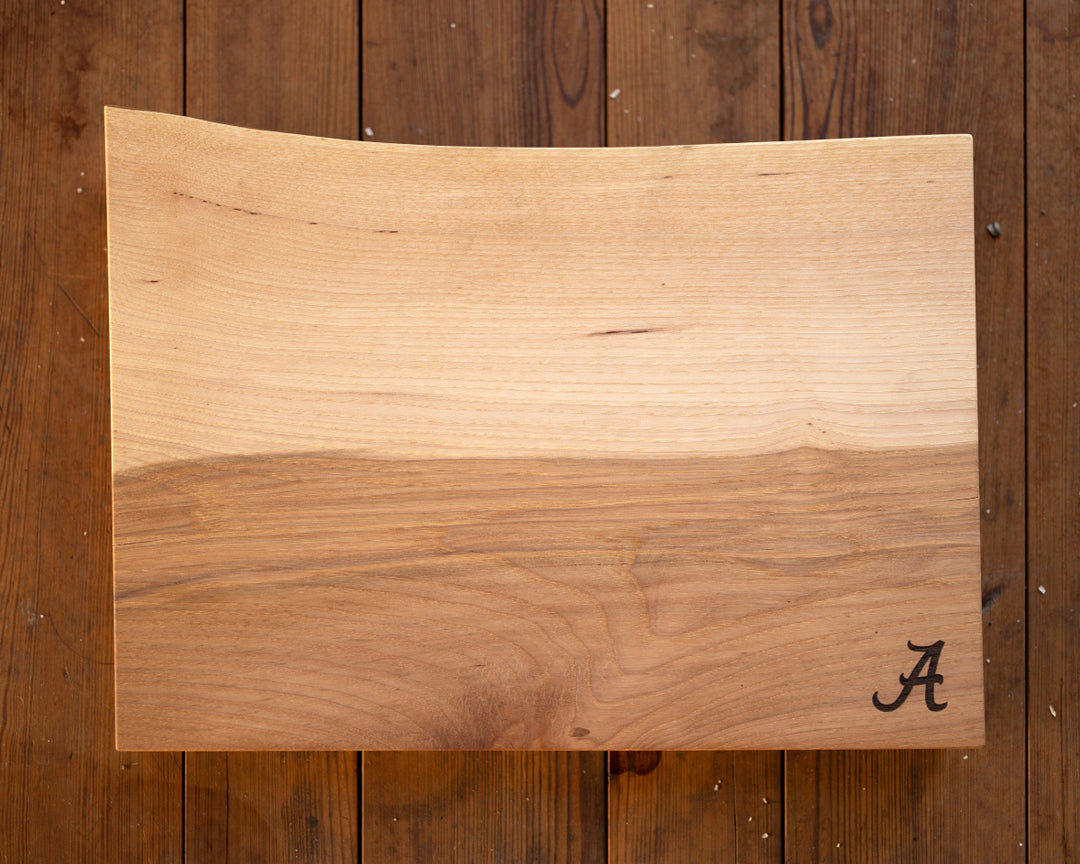 University of Alabama Live Edge Wood Charcuterie Board | Tailgate Board