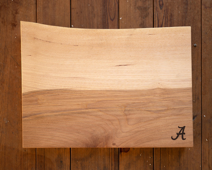 University of Alabama Live Edge Wood Charcuterie Board | Tailgate Board