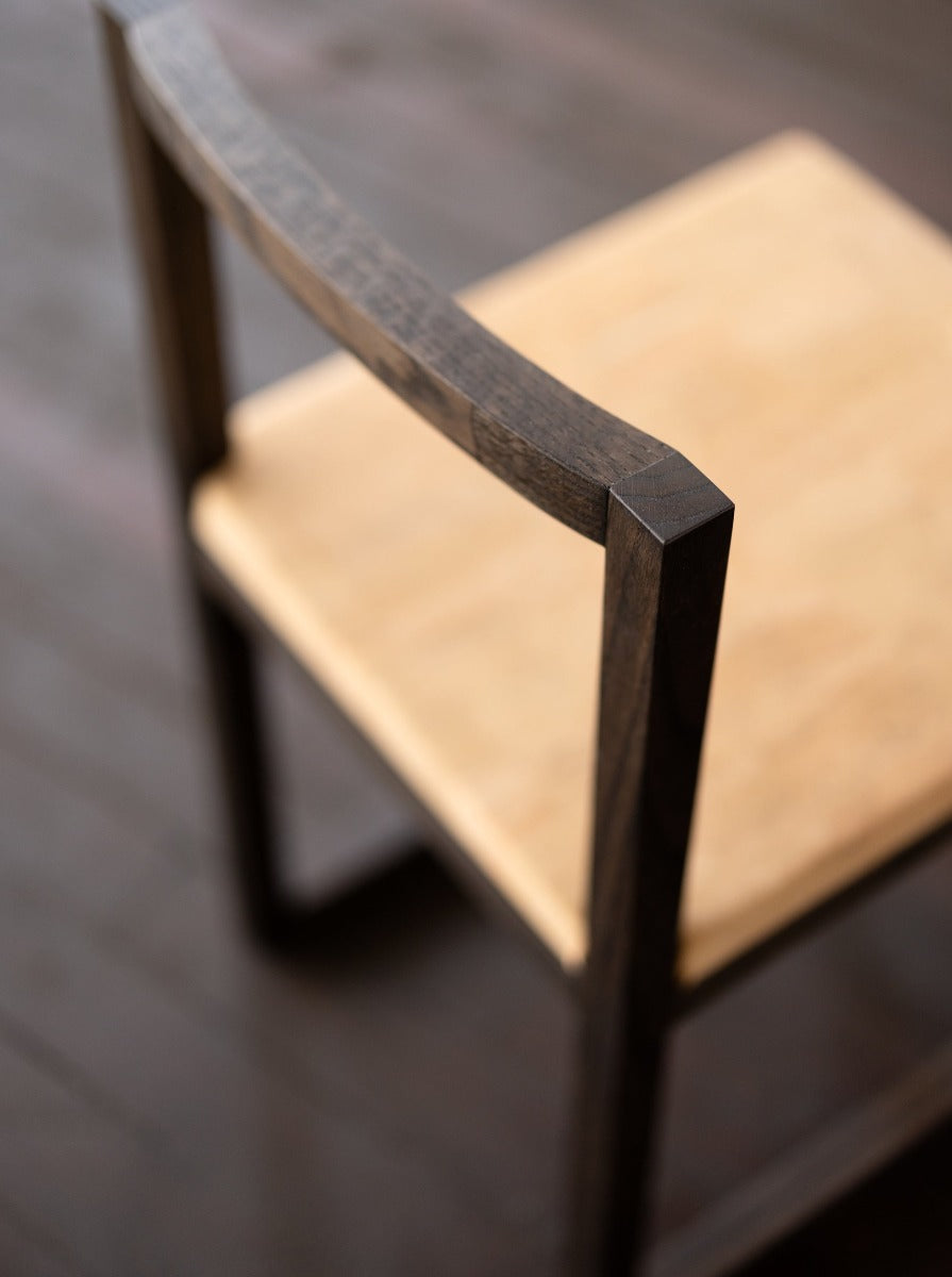 Wood and Cork Chair | Dining or Writing Desk Chair | Porto Chair Epic Steel Detail