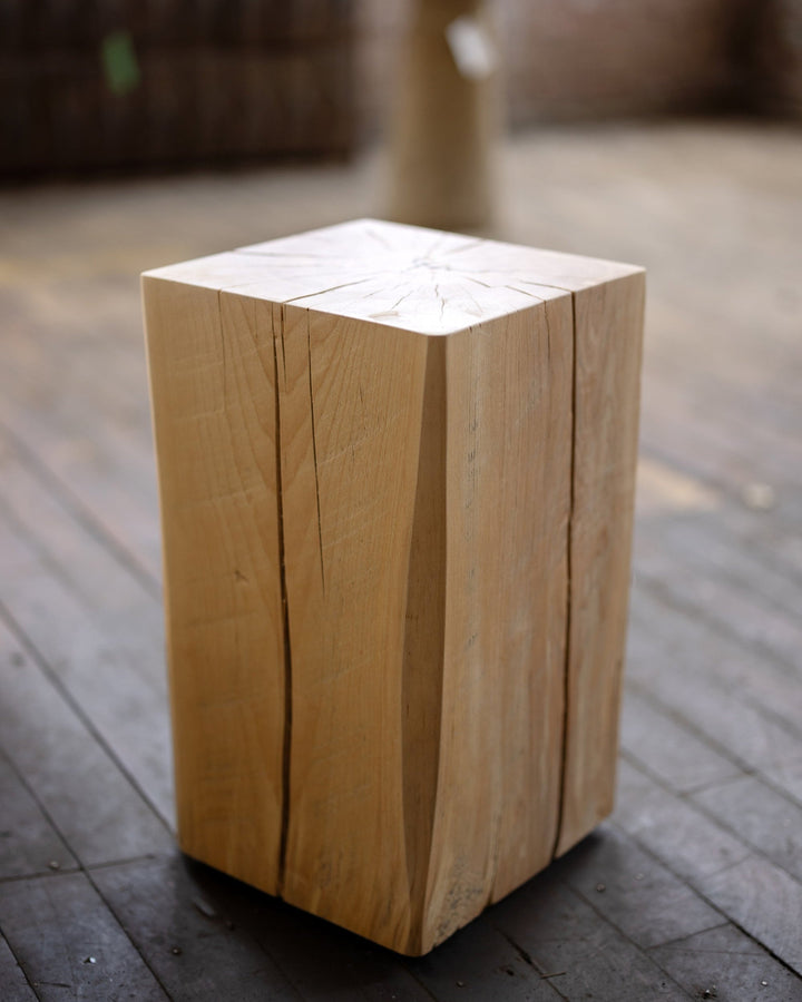 Beech Solid Wood Cube Side Table Hyo live dge
