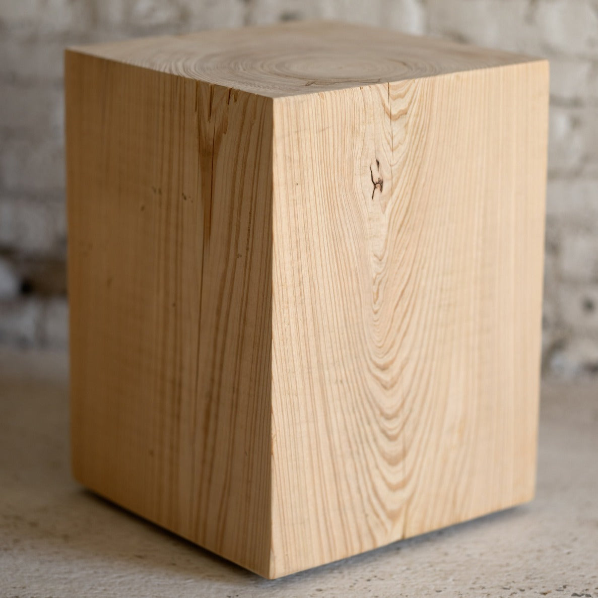 Hyo Side Table Coastal Vibe | Cypress Wood Cube Side Table Hyo Side Table Coastal Vibe | Cypress Wood Cube Side Table