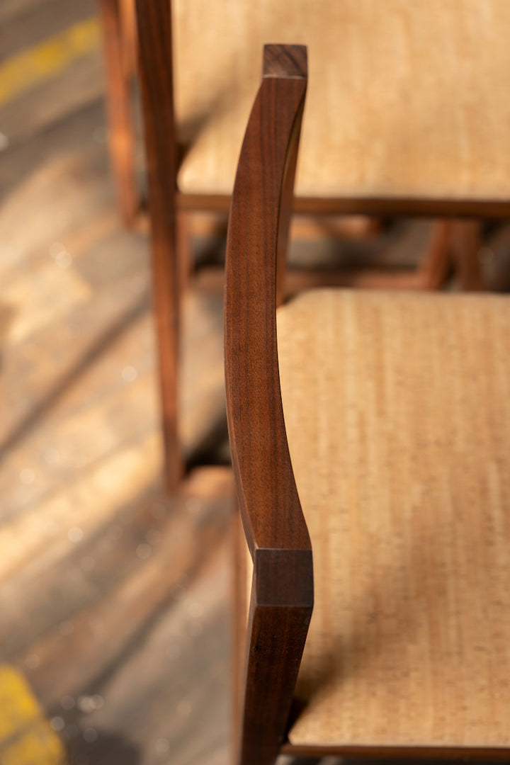 Porto Barstool | Modern Walnut Wood Barstool | Bar or Island Seating Detail