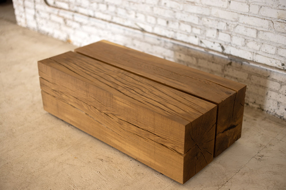 White Oak Wood Coffee Table | Reclaimed Wood Urban Wood