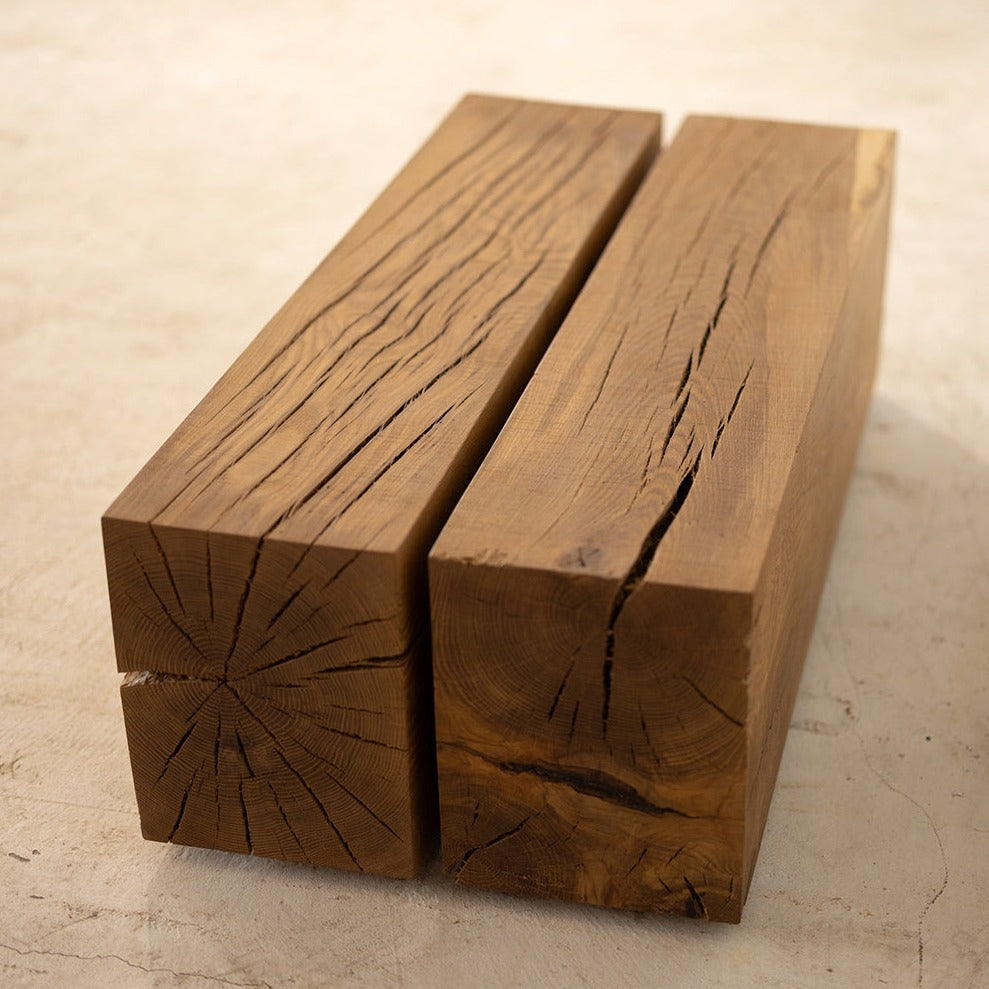 White Oak Wood Coffee Table | Reclaimed Wood Prototype