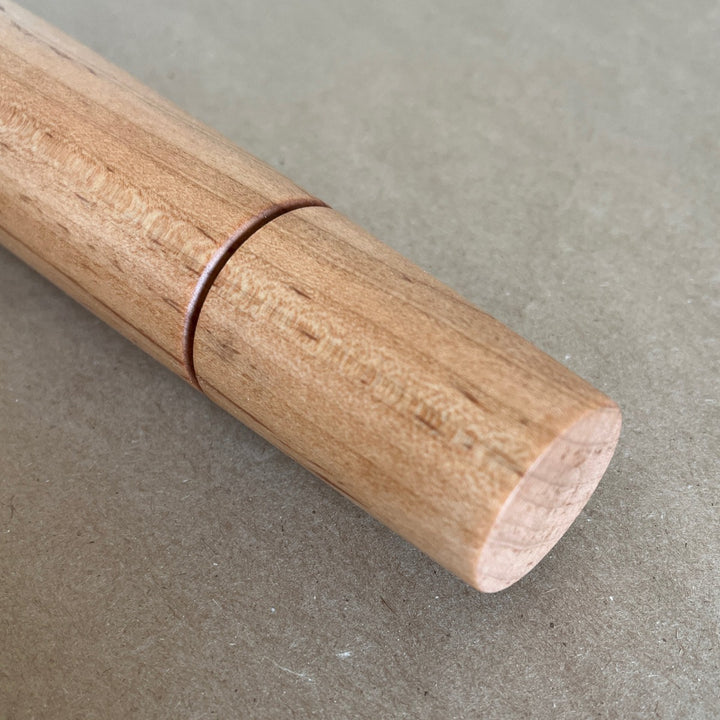 Tapered French Wood Rolling Pin Maple Reddish