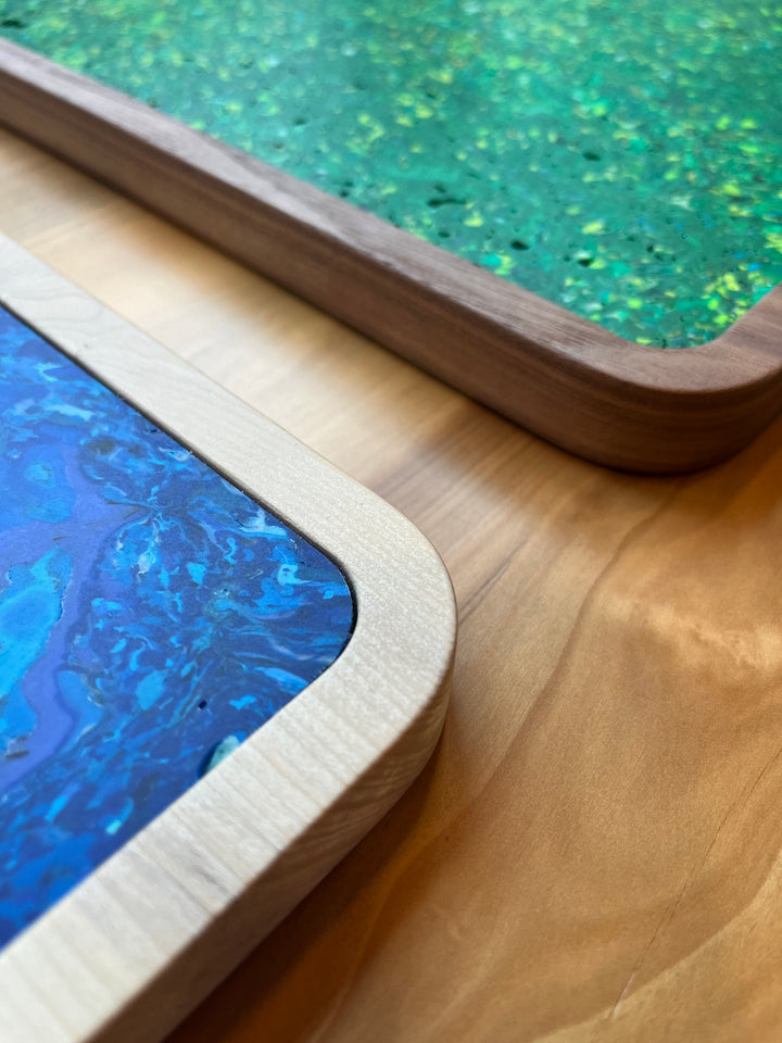 Number 5 Tray | Urban Wood and Recycled Plastic Drink Tray Crners