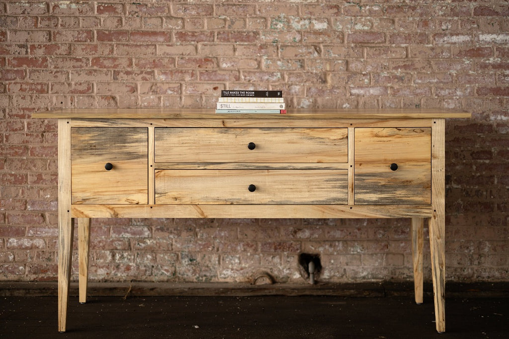 Shaker Sideboard in Urban Wood with books on top